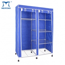 MEIFENG Blue Non Woven Wardrobe Walk In Closet