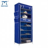 MEIFENG 9 Tiers Adjustable Stacking Covered Shoe Rack