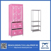 2016 new design children fabric wardrobe made in China