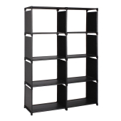 MEIFENG Fabric Bookcase Portable Storage Rack Organizer